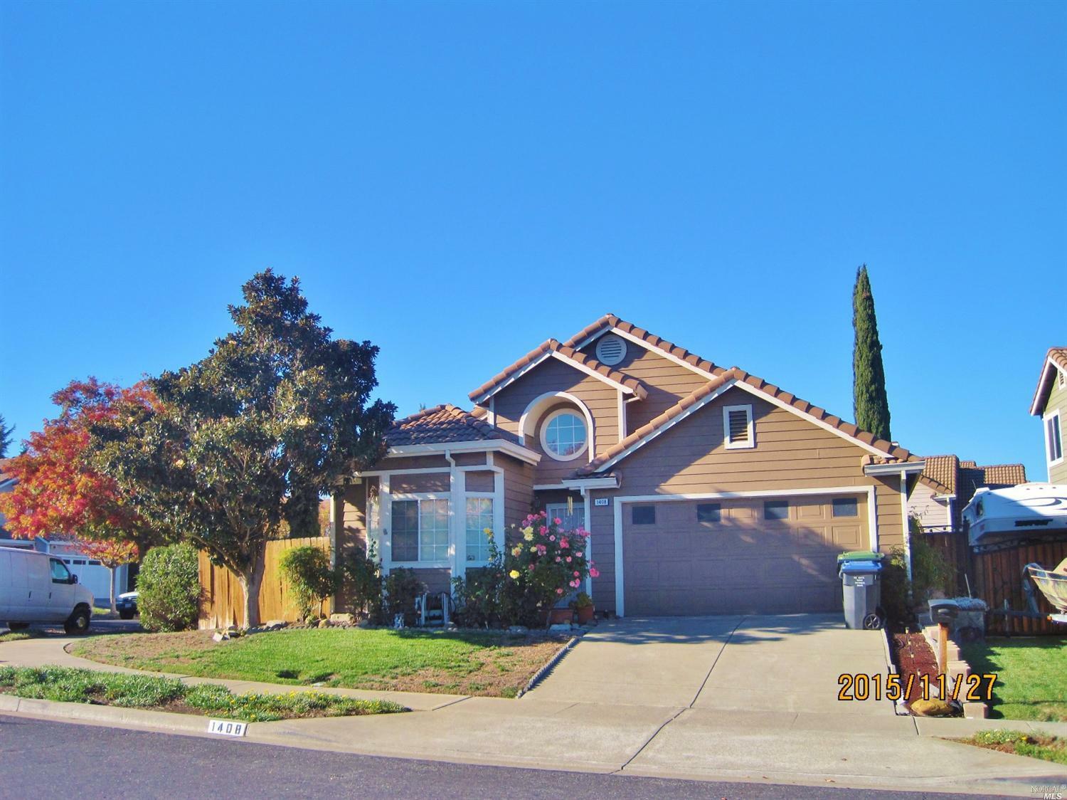 Property Photo: 1408 Driftwood Circle CA 94534