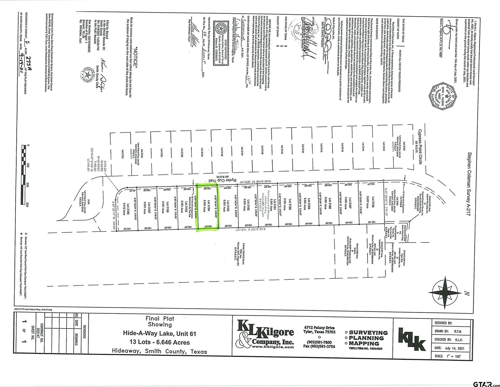 Property Photo:  79 Ryder Cup Trail  TX 75771 