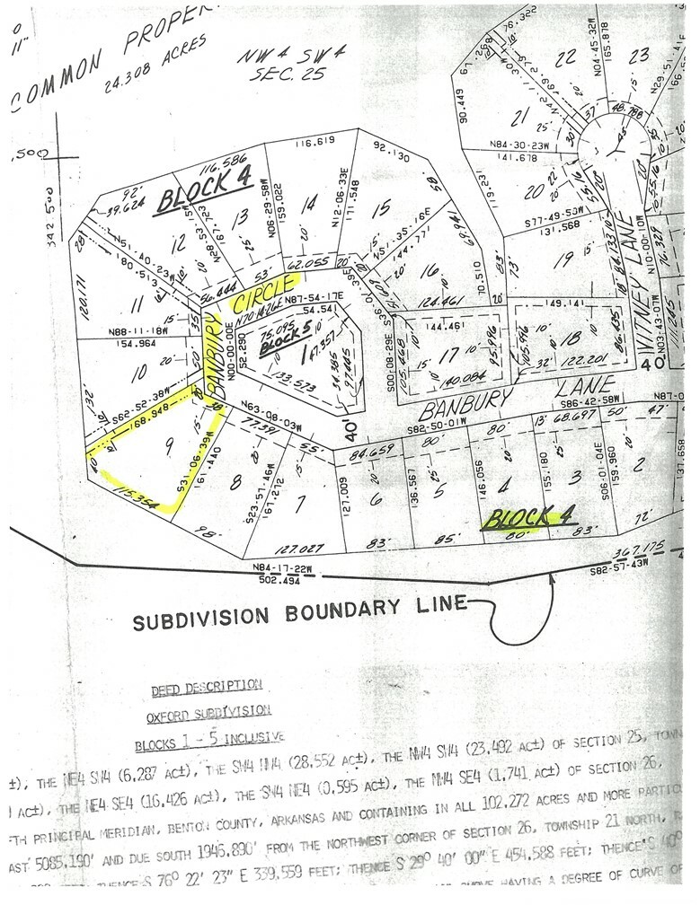 Property Photo:  Lot 9, Block 4 Banbury Circle  AR 72714 