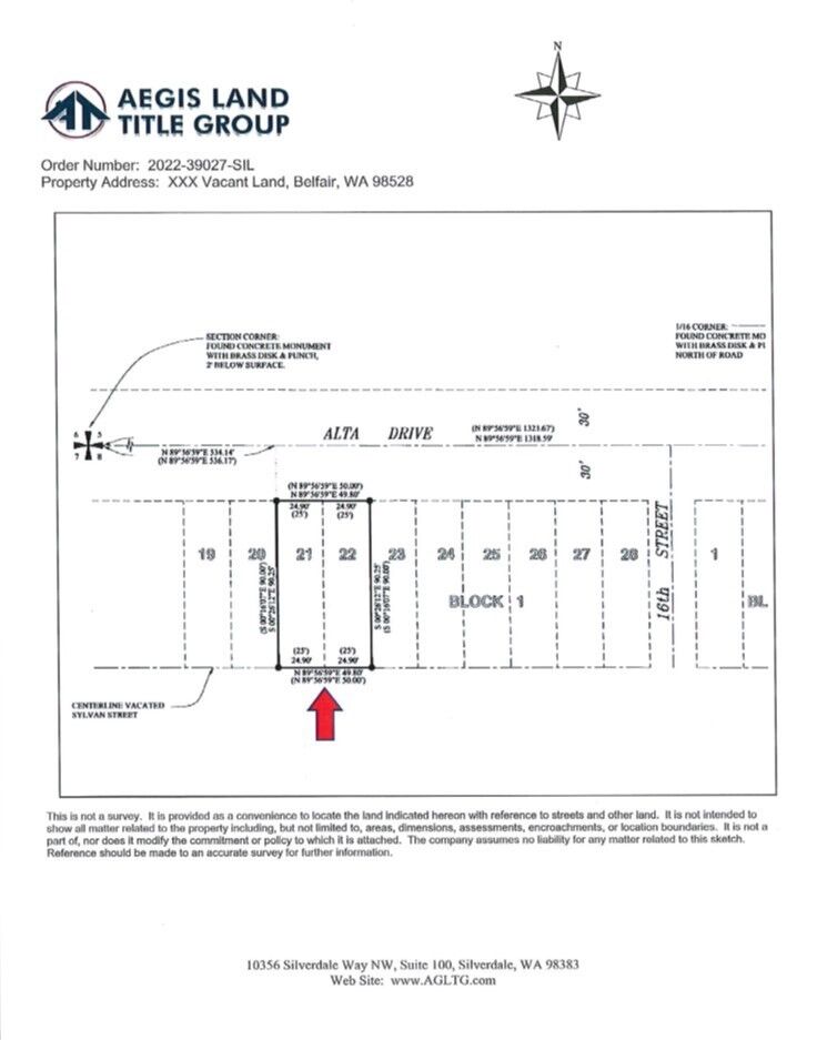 Property Photo:  0 E Alta Drive  WA 98528 