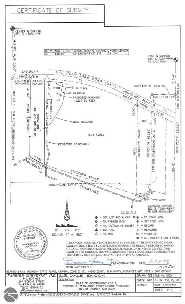 Property Photo: 8377 Clam Lake Road MI 49615