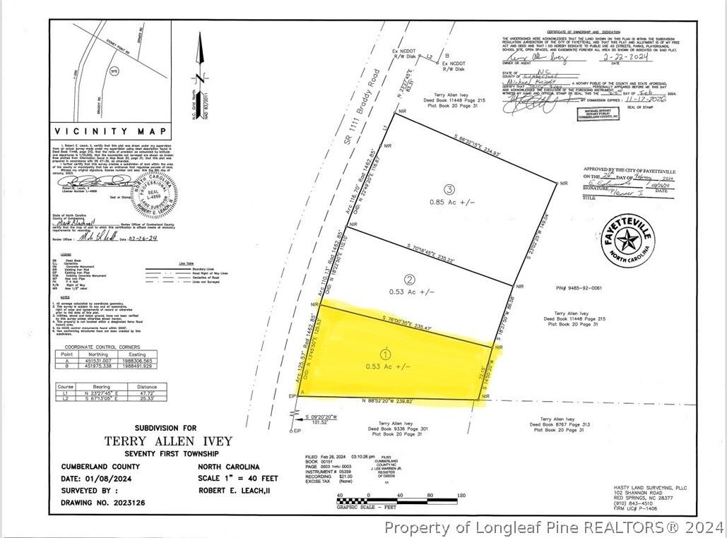 Property Photo: Lot 1 Braddy Road NC 28306