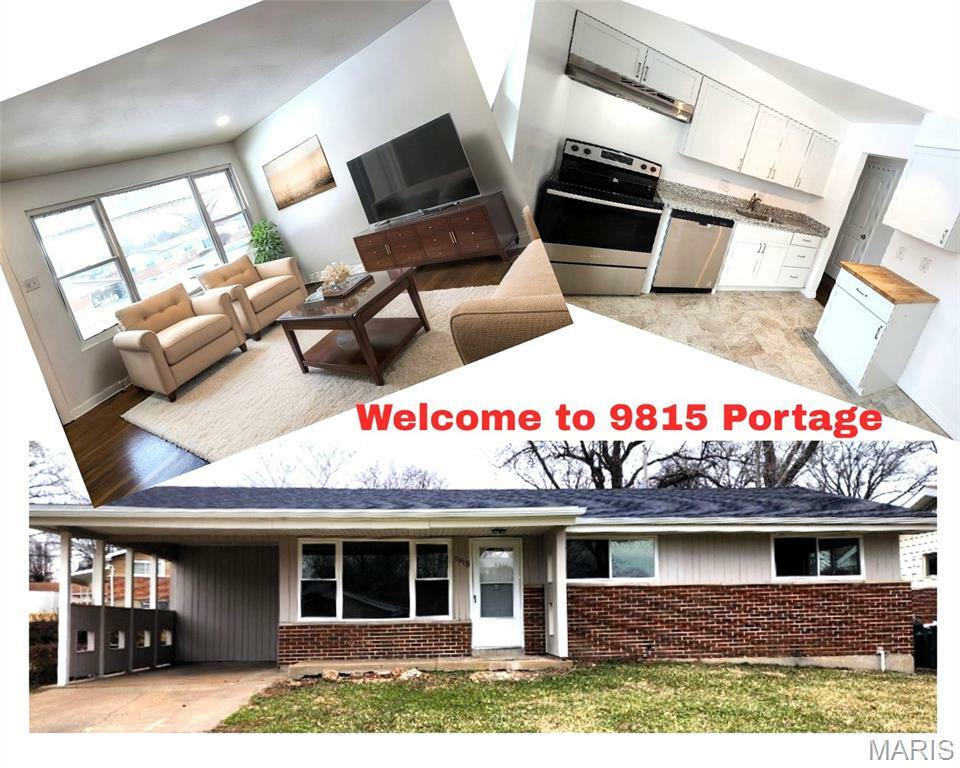 Property Photo: 9815 Portage Drive MO 63136
