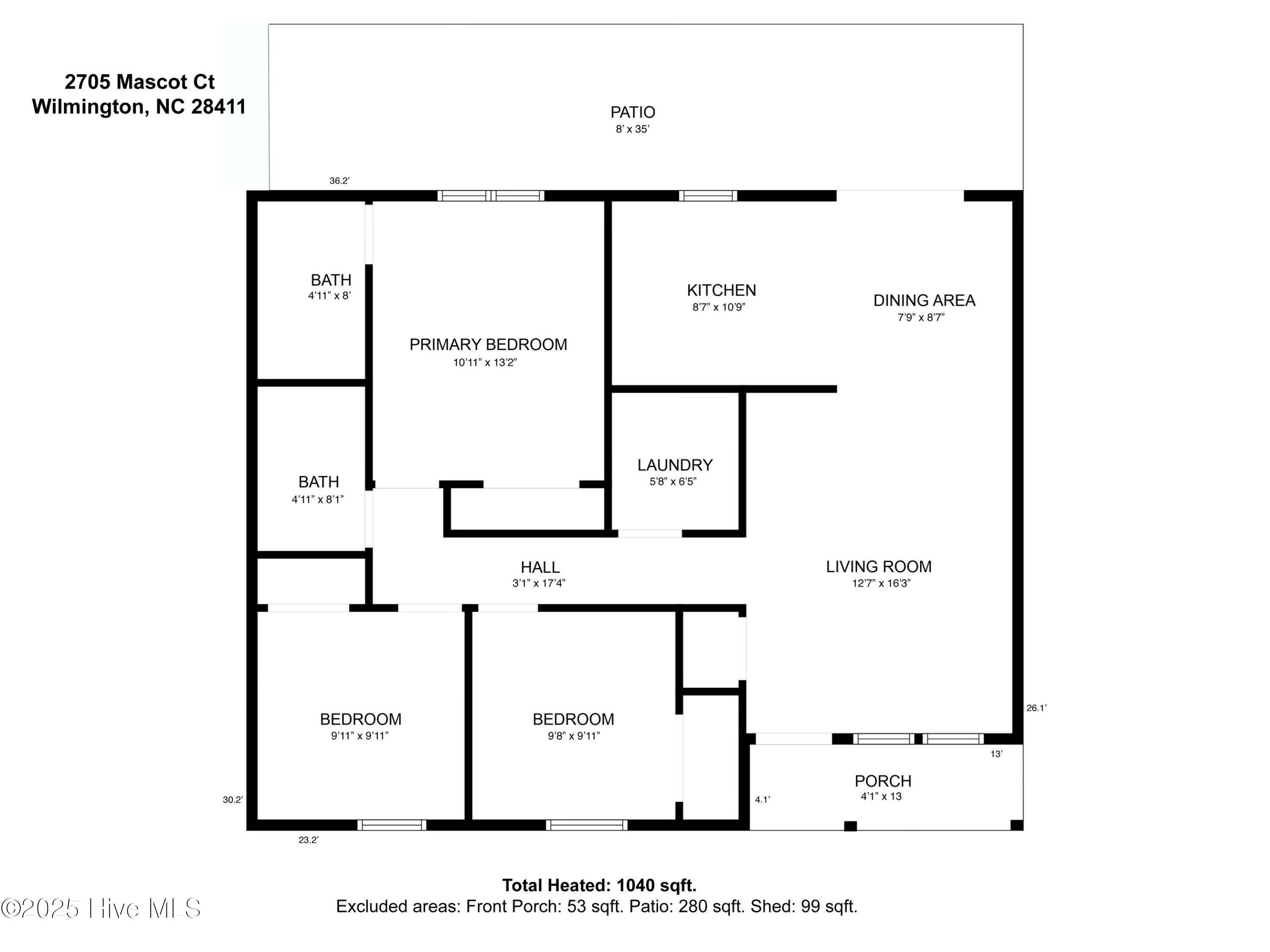Property Photo: 2705 Mascot Court NC 28411
