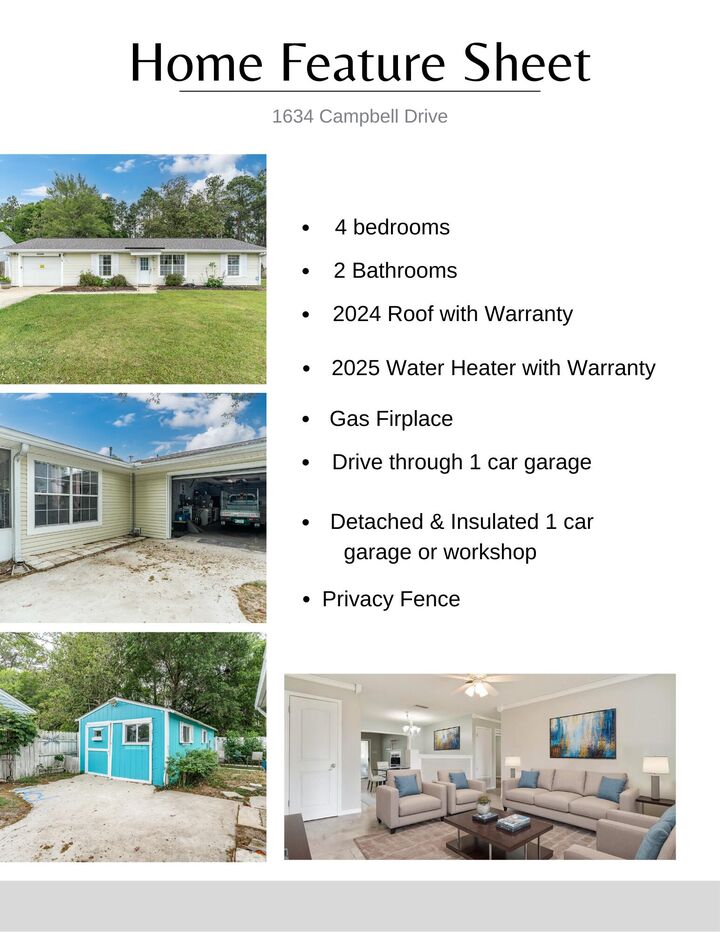 Property Photo:  1634 N Campbell Drive  FL 32547 