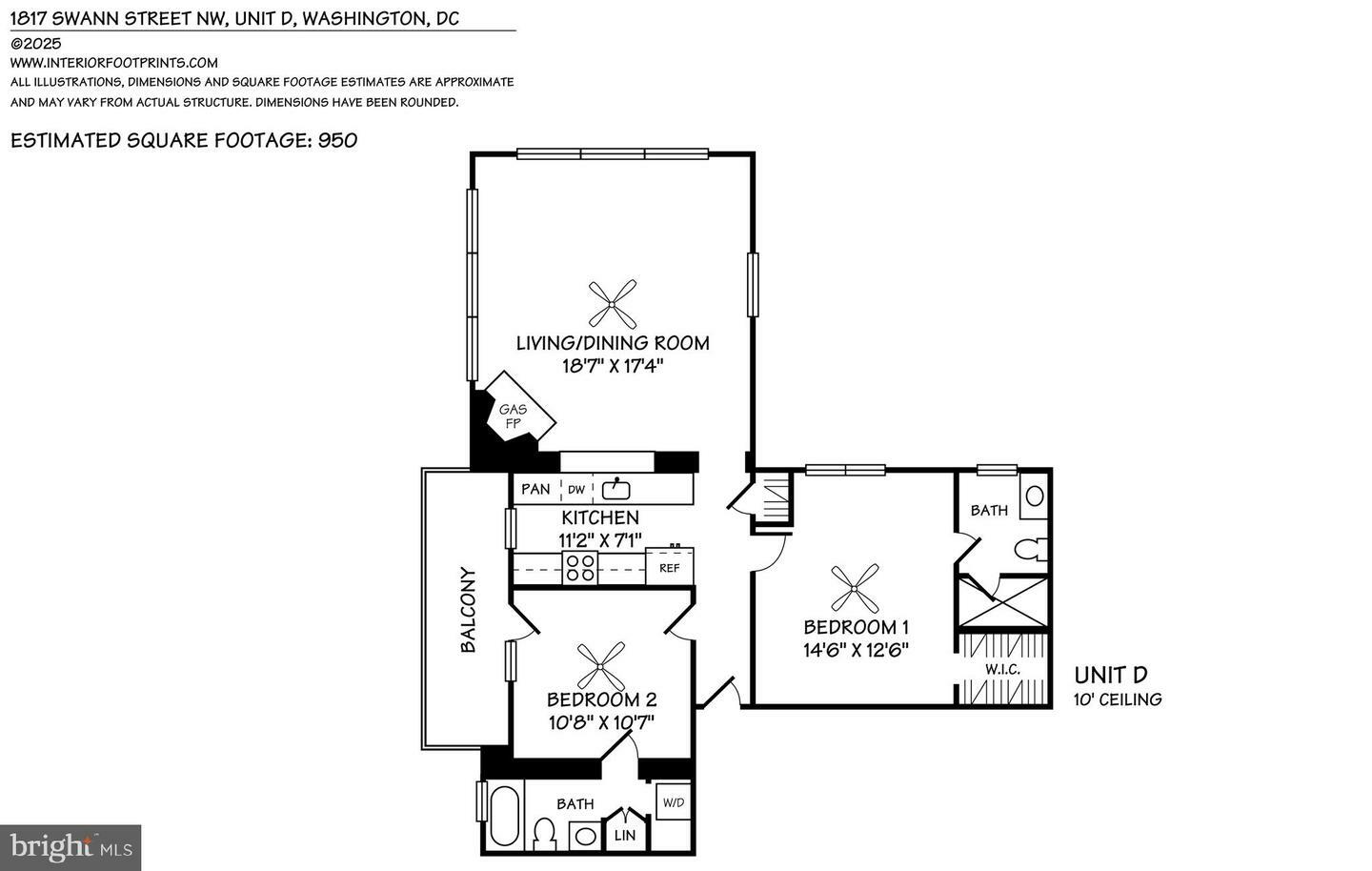 Property Photo: 1817 Swann Street NW D DC 20009