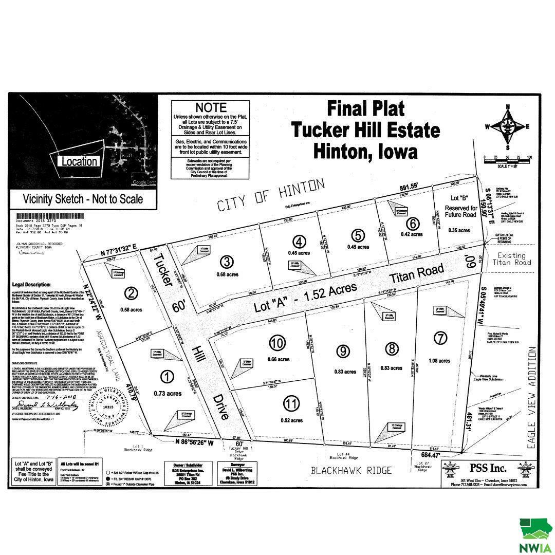 Property Photo: Lot 2 Tucker Hill Drive IA 51024
