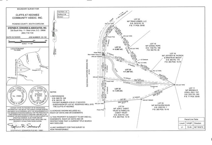 Property Photo:  Lot 23 Old Shallowford Bridge Road  SC 29685 