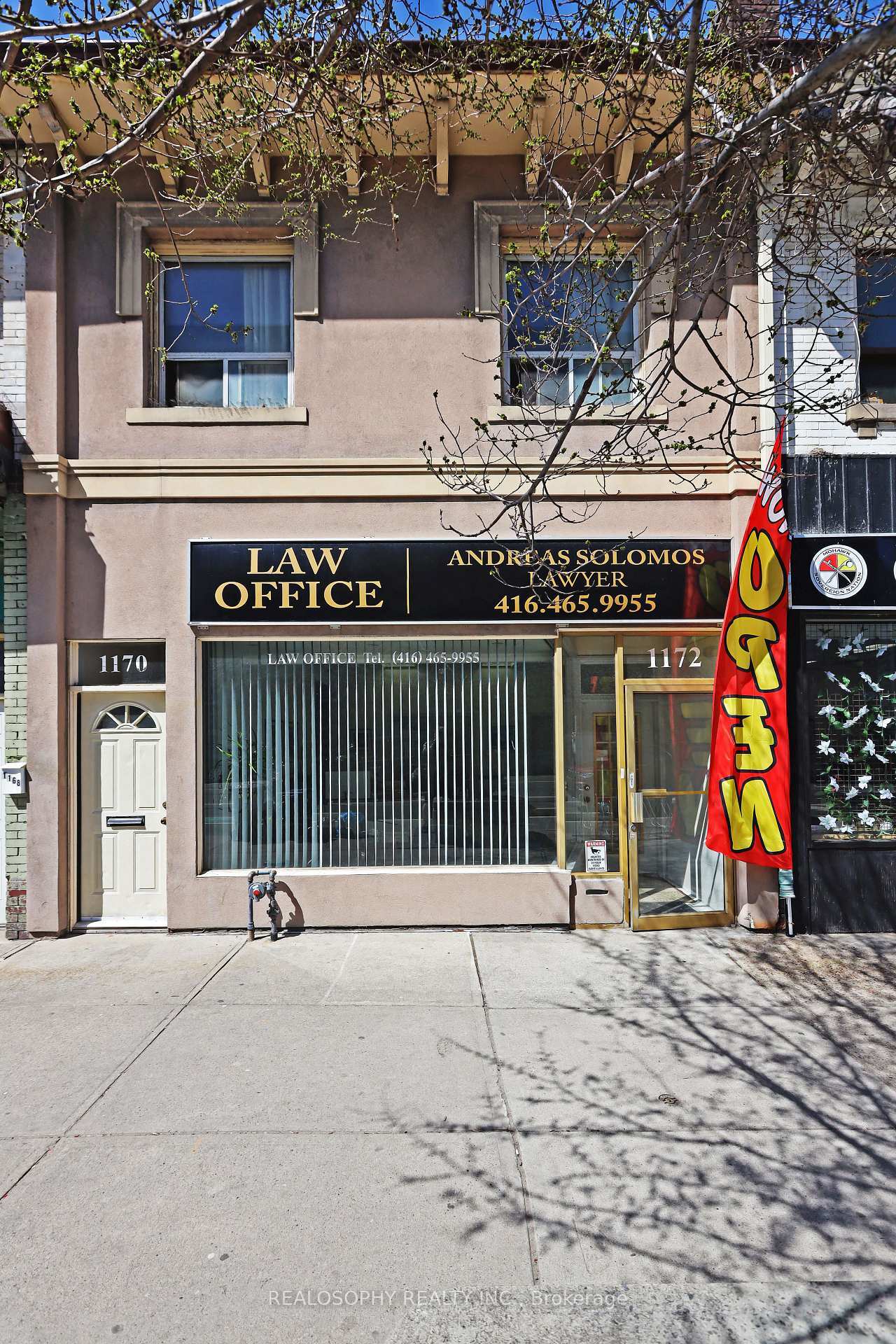 Property Photo: 1170 Danforth Avenue ON M4J 1M3
