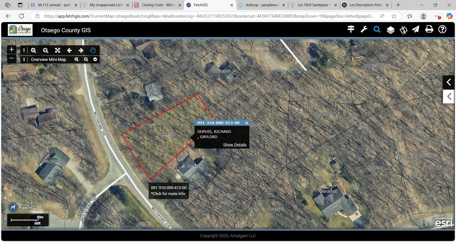 Property Photo:  Lot 413 Michaywe Drive  MI 49735 