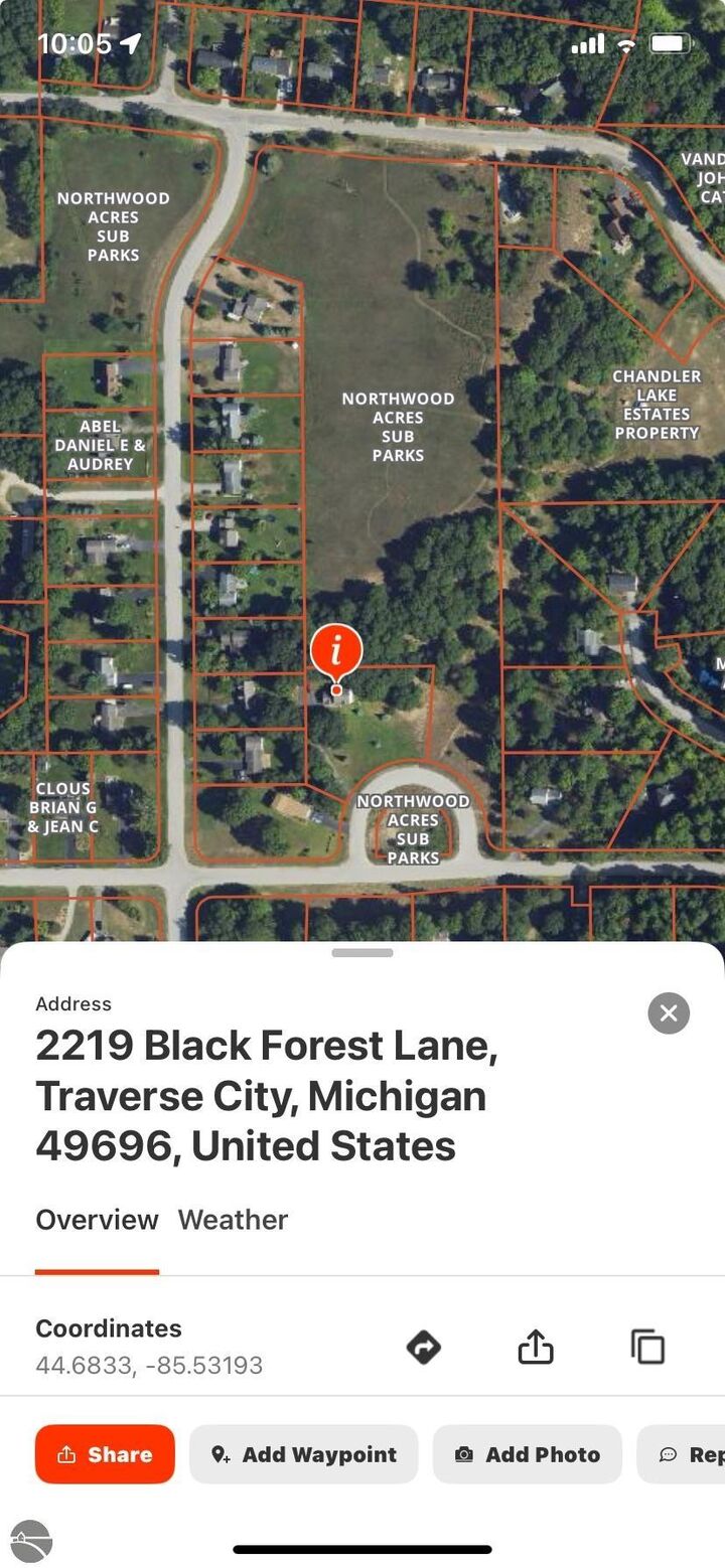 Property Photo:  2219 Black Forest Lane  MI 49696 