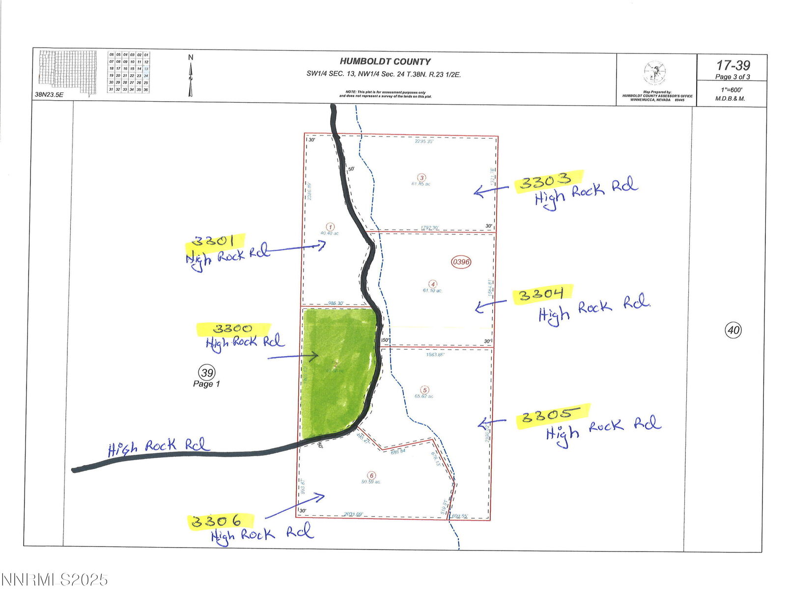 Property Photo: 3306 High Rock Road NV 89412