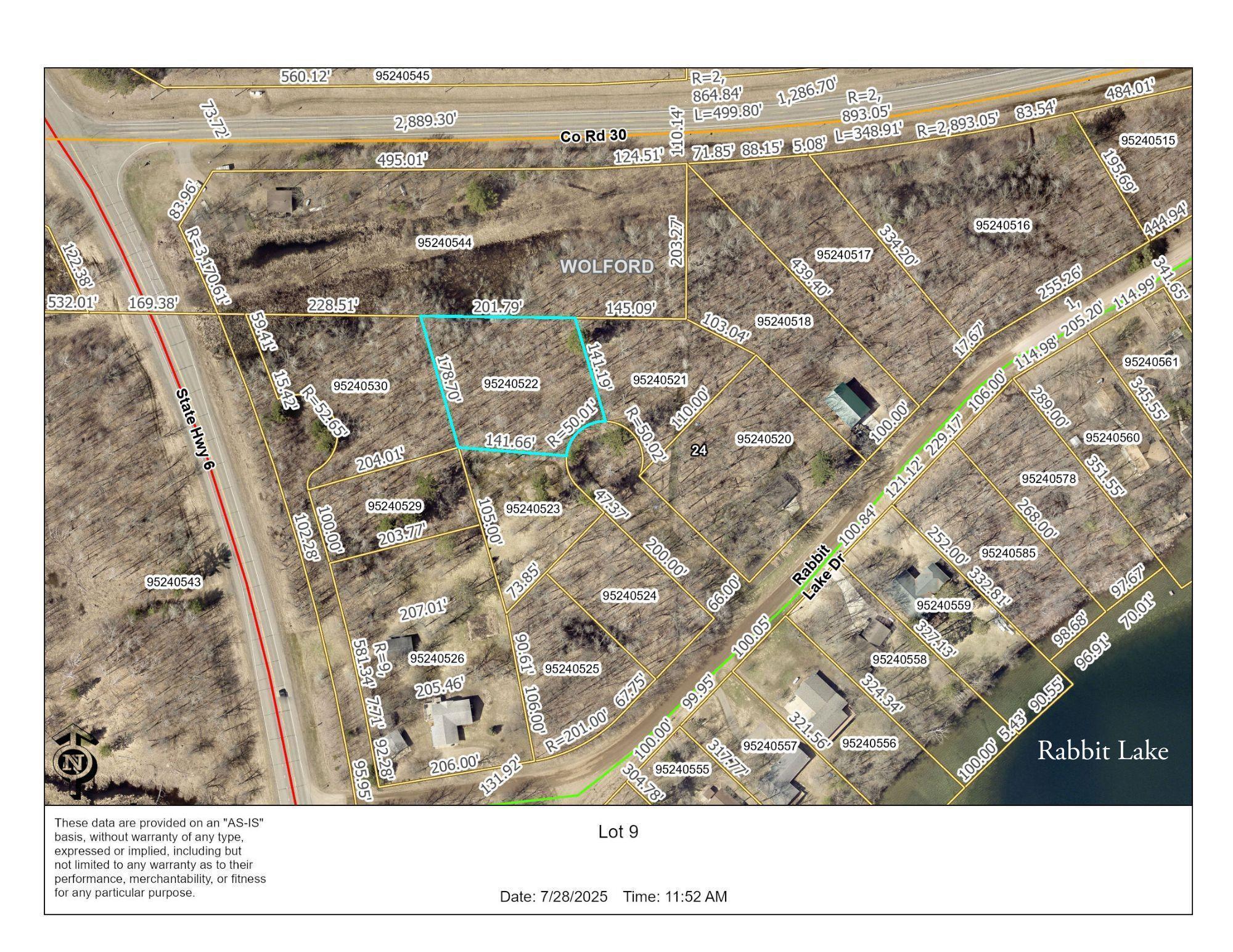Property Photo: Lot 9 Snow Shoe Circle MN 56441