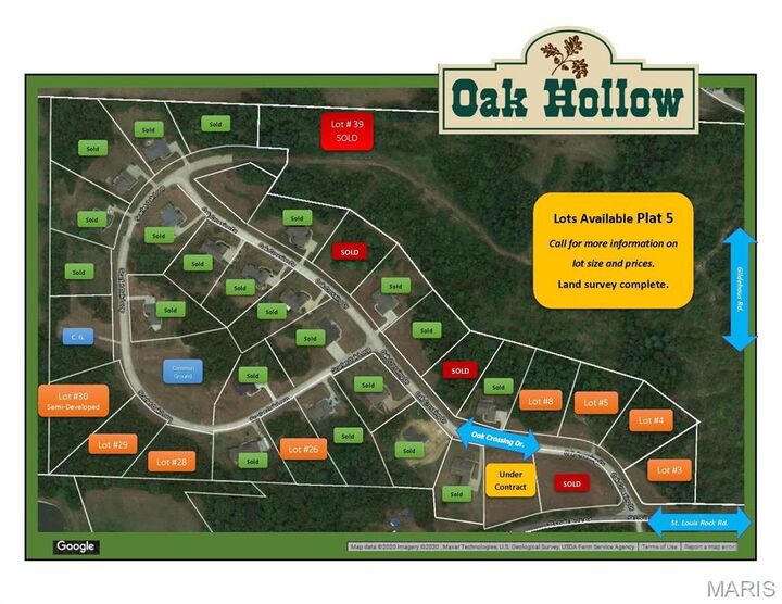Property Photo: 652 (Lot 5) Oak Crossing Drive MO 63089