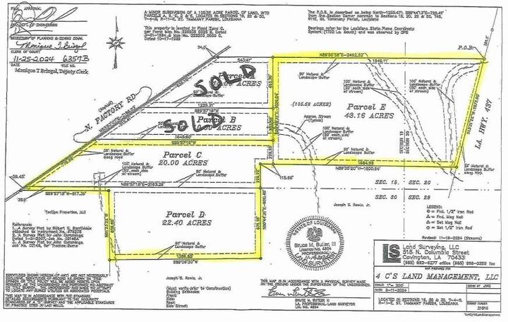 Property Photo:  85.56 Acres N Factory (Hwy 1080) Road  LA 70437 