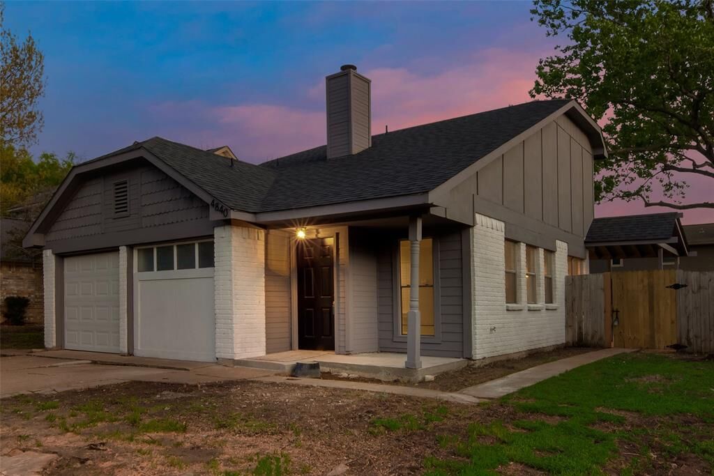 Property Photo: 4840 Thistledown Drive TX 76137