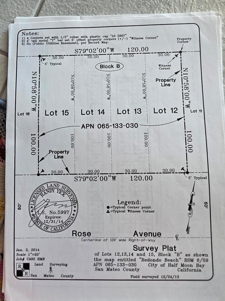 Property Photo:  0 Rose Avenue  CA 94019 