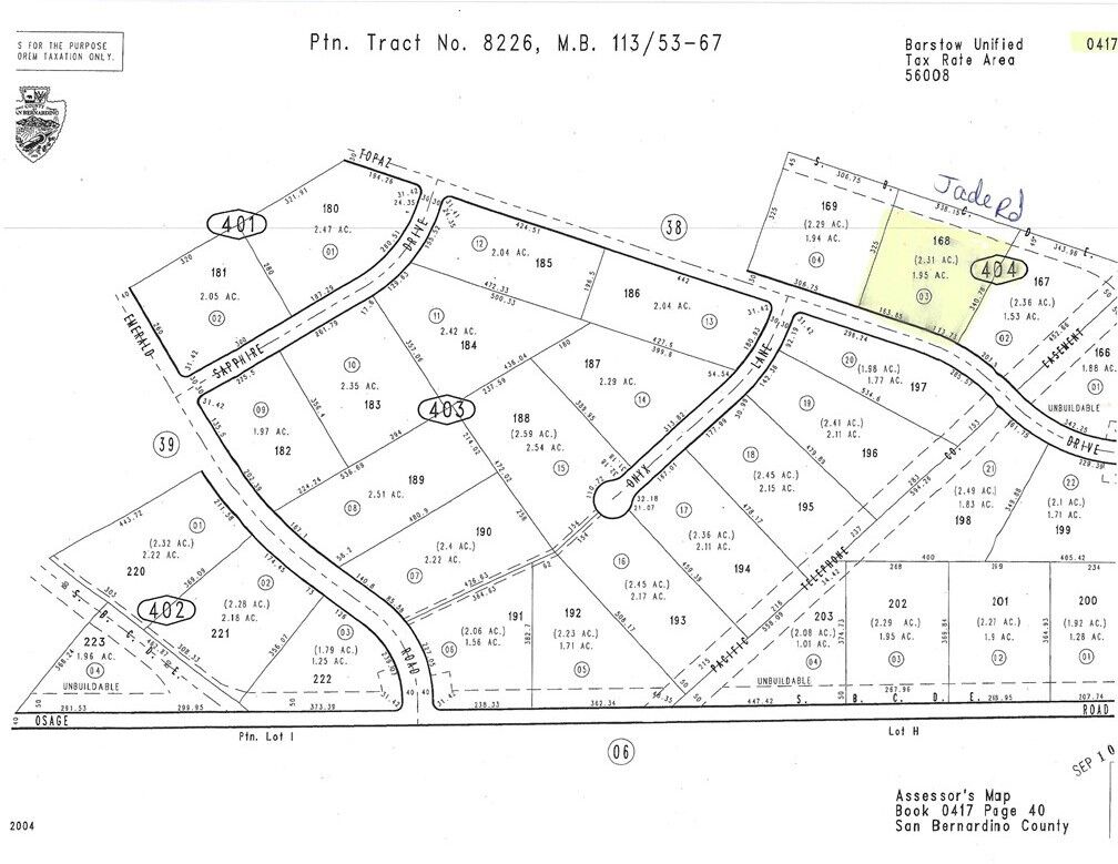 Property Photo:  0 Jade Road  CA 92311 