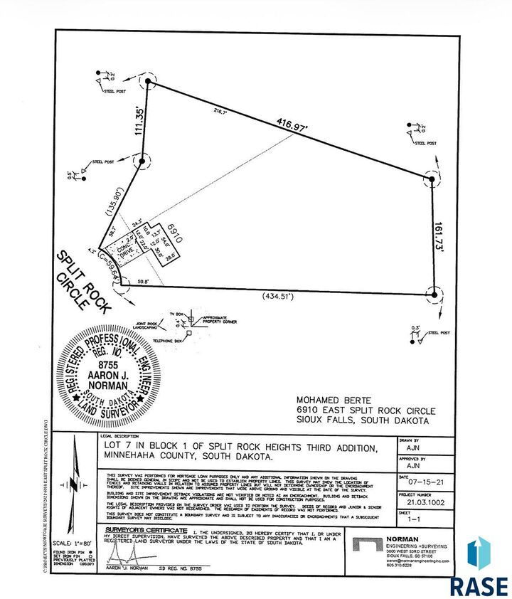 Property Photo:  6910 E Split Rock Cir  SD 57110 