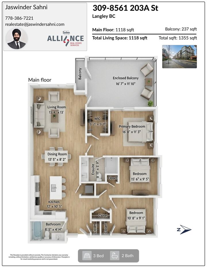 Property Photo: 8561 203A Street 309 BC V2Y 3L7