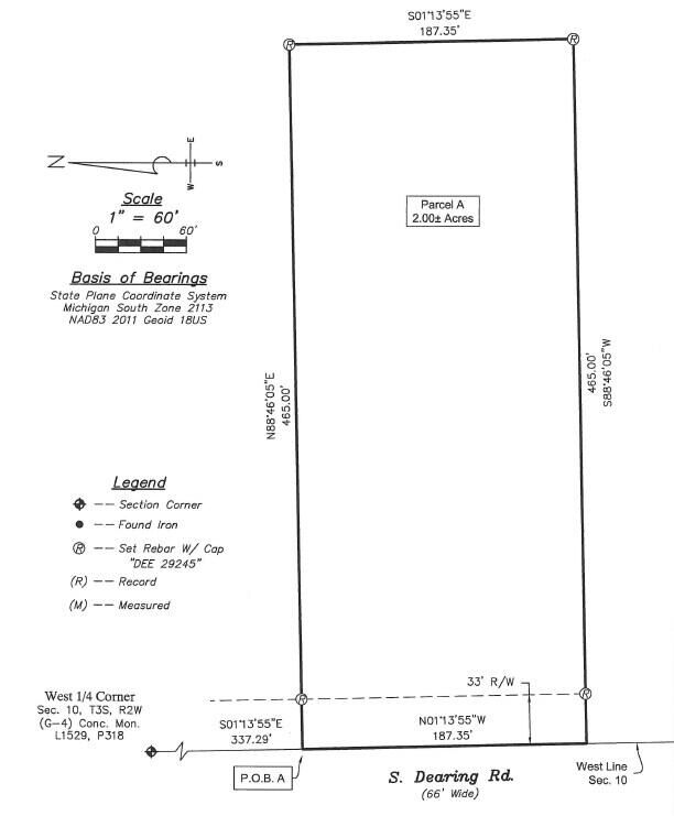 Property Photo:  2625 S Dearing Road  MI 49283 