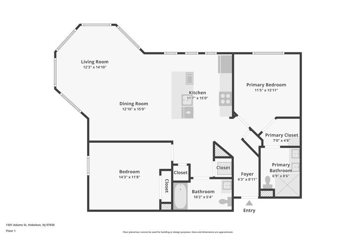 Property Photo:  1301 Adams St 311  NJ 07030 