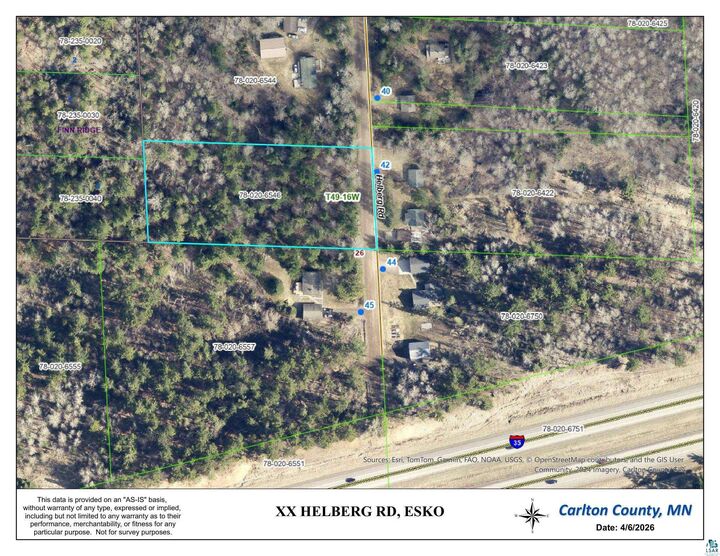 Property Photo:  Xx Helberg Rd  MN 55733 