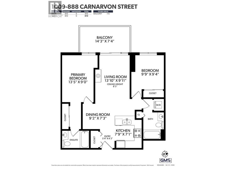 Property Photo:  888 Carnarvon Street 1009  BC V3M 0C6 