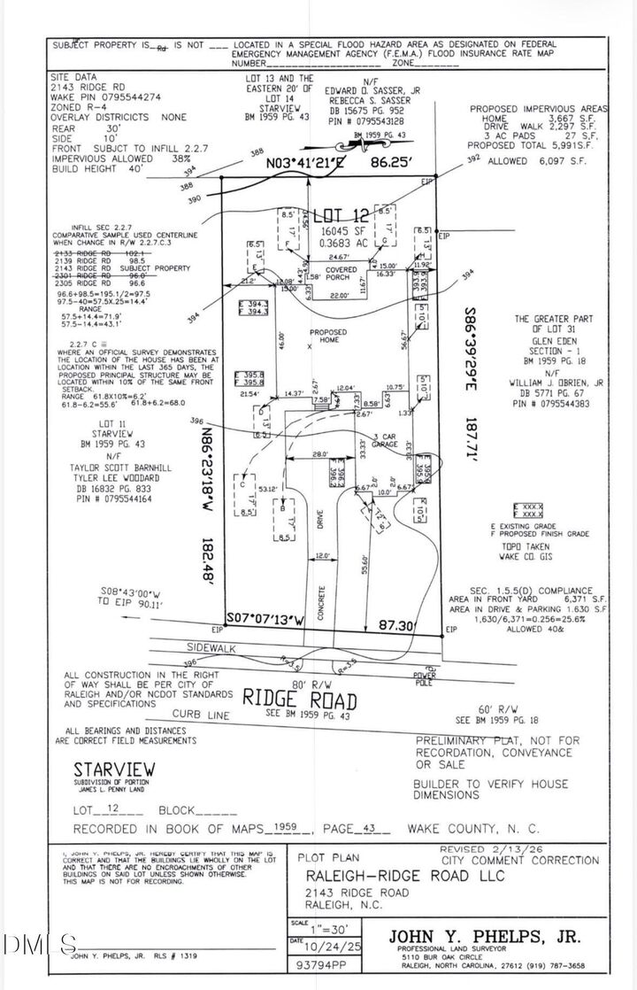 Property Photo:  2143 Ridge Road  NC 27607 
