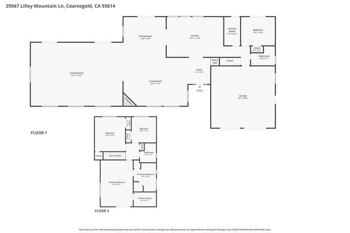 Property Photo:  29567 Lilley Mountain Lane  CA 93614 
