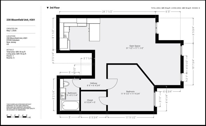 Property Photo:  230 Bloomfield St 301  NJ 07030 