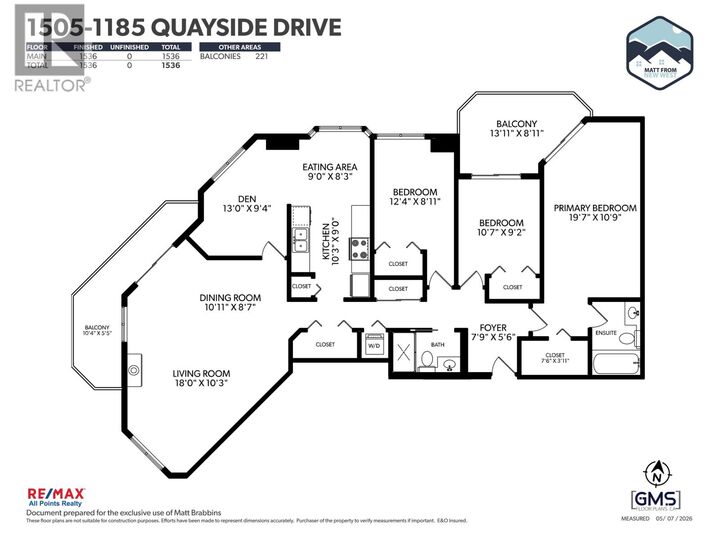 Property Photo: 1185 Quayside Drive 1505 BC V3M 6T8