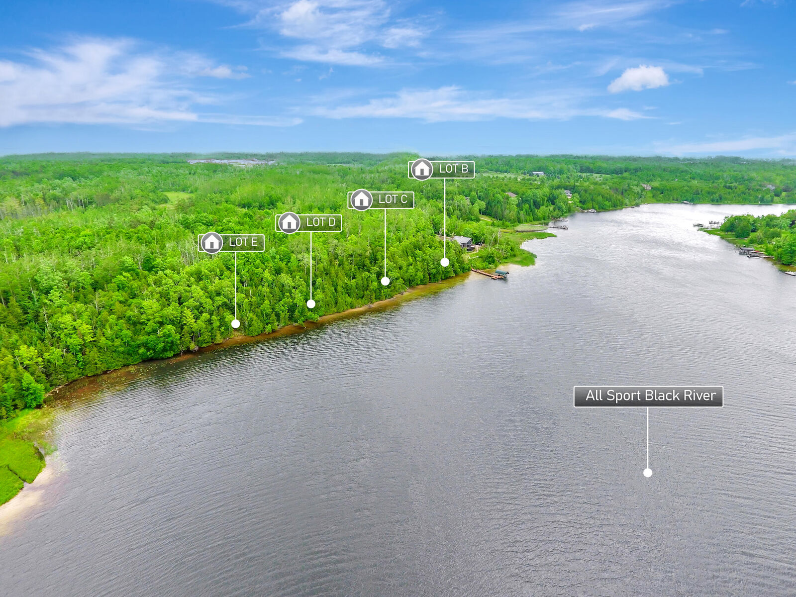 Property Photo: V/L N Black River Road MI 49721