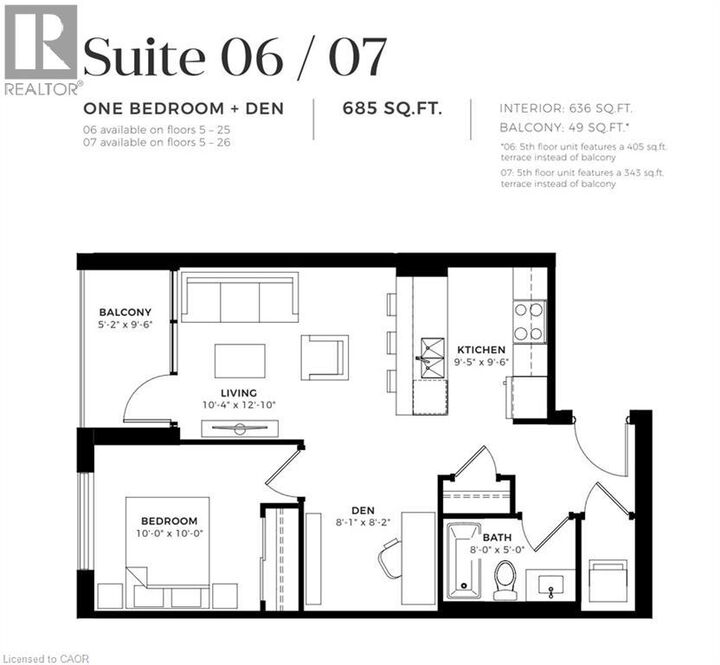 Property Photo:  108 Garment Street 1007  ON N2G 0E2 