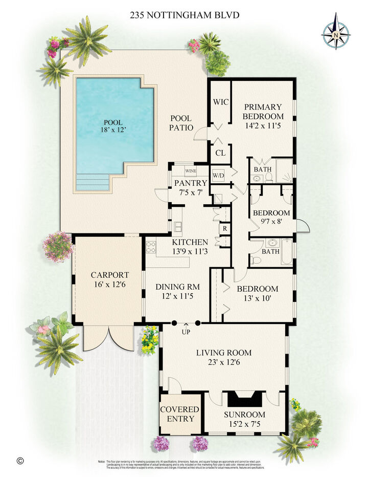 Property Photo:  235 Nottingham Boulevard  FL 33405 