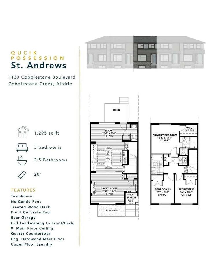 Property Photo: 1122 Cobblestone Boulevard SW AB T4B 5W5