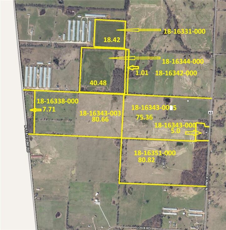 Property Photo:  41.49 Acres N Ar 43 Highway  AR 72747 