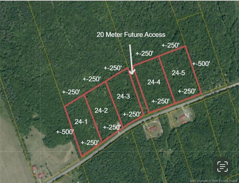 Property Photo:  Lot 24-5 Renauds Mills  NB E4V 2N9 