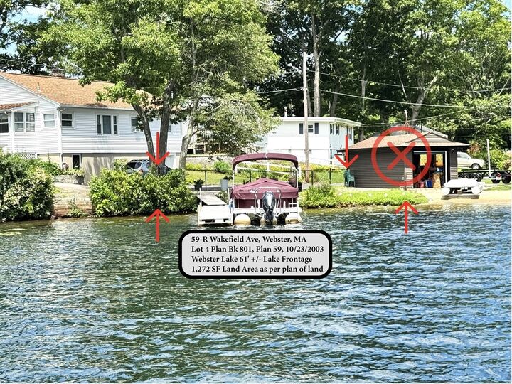 Property Photo:  60 Wakefield Ave Webster Lake  MA 01570 