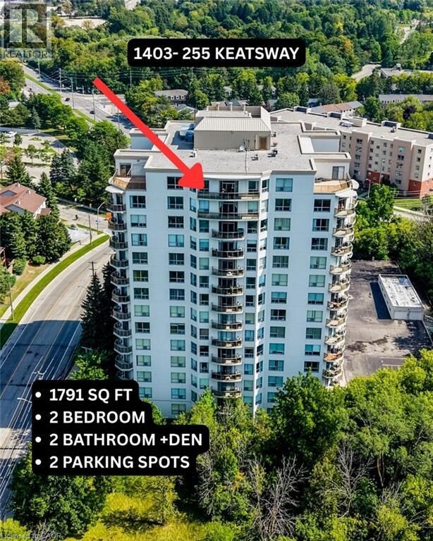 Property Photo:  255 Keats Way 1403  ON N2L 6N6 
