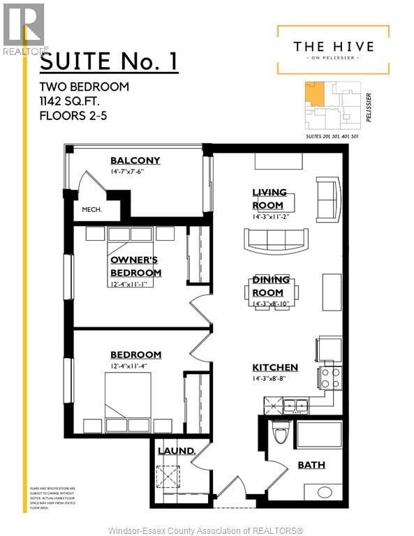 Property Photo: 531 Pelissier Street 501 ON N9A 4L2