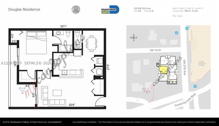 Property Photo:  120 S Douglas Rd 405  FL 33134 