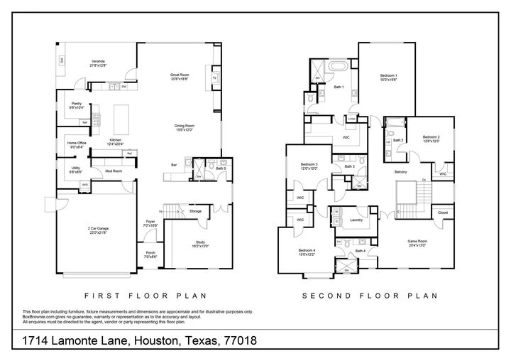 Property Photo: 1714 Lamonte Lane TX 77018