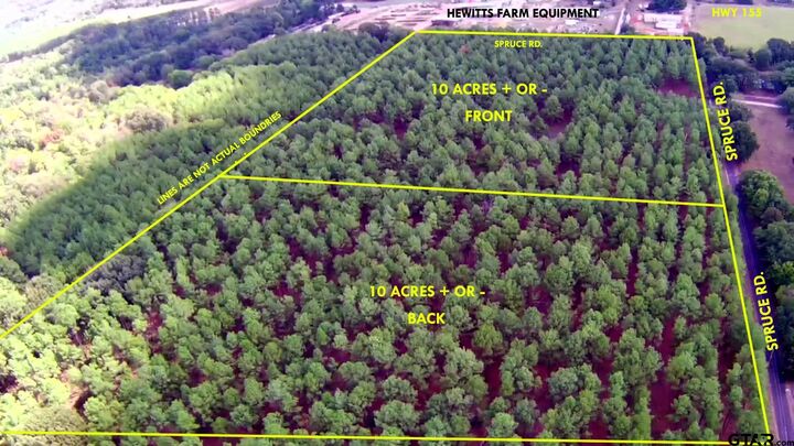 Property Photo:  Tbd 10 Acres Spruce Rd  TX 75755 