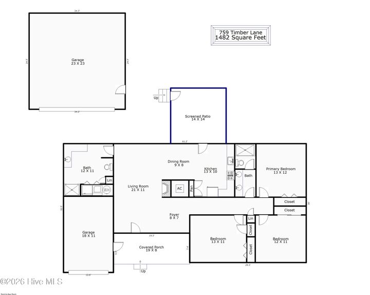 Property Photo:  759 Timber Lane  NC 28405 