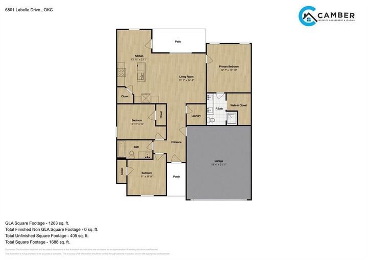 Property Photo:  6800 Labelle Drive  OK 73132 