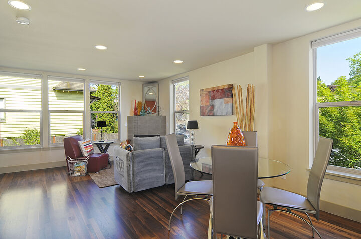 Property Photo: Foyer/living room/dining room/kitchen/bathroom 3447 Meridian Ave N WA 98103