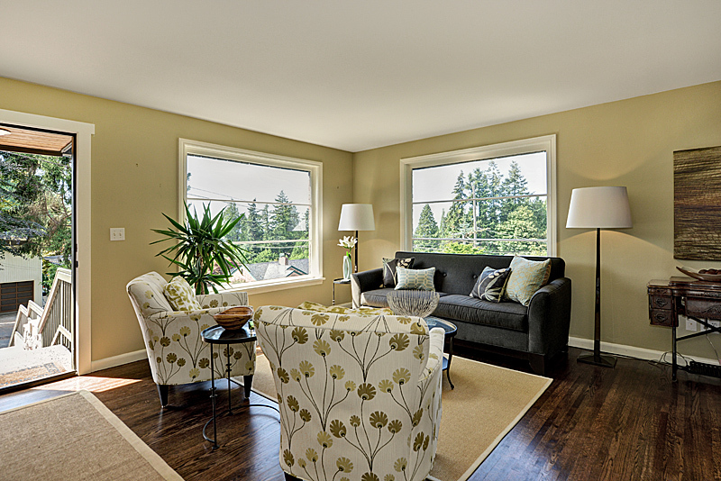 Property Photo: Living room 9236 26th Ave NW WA 98117