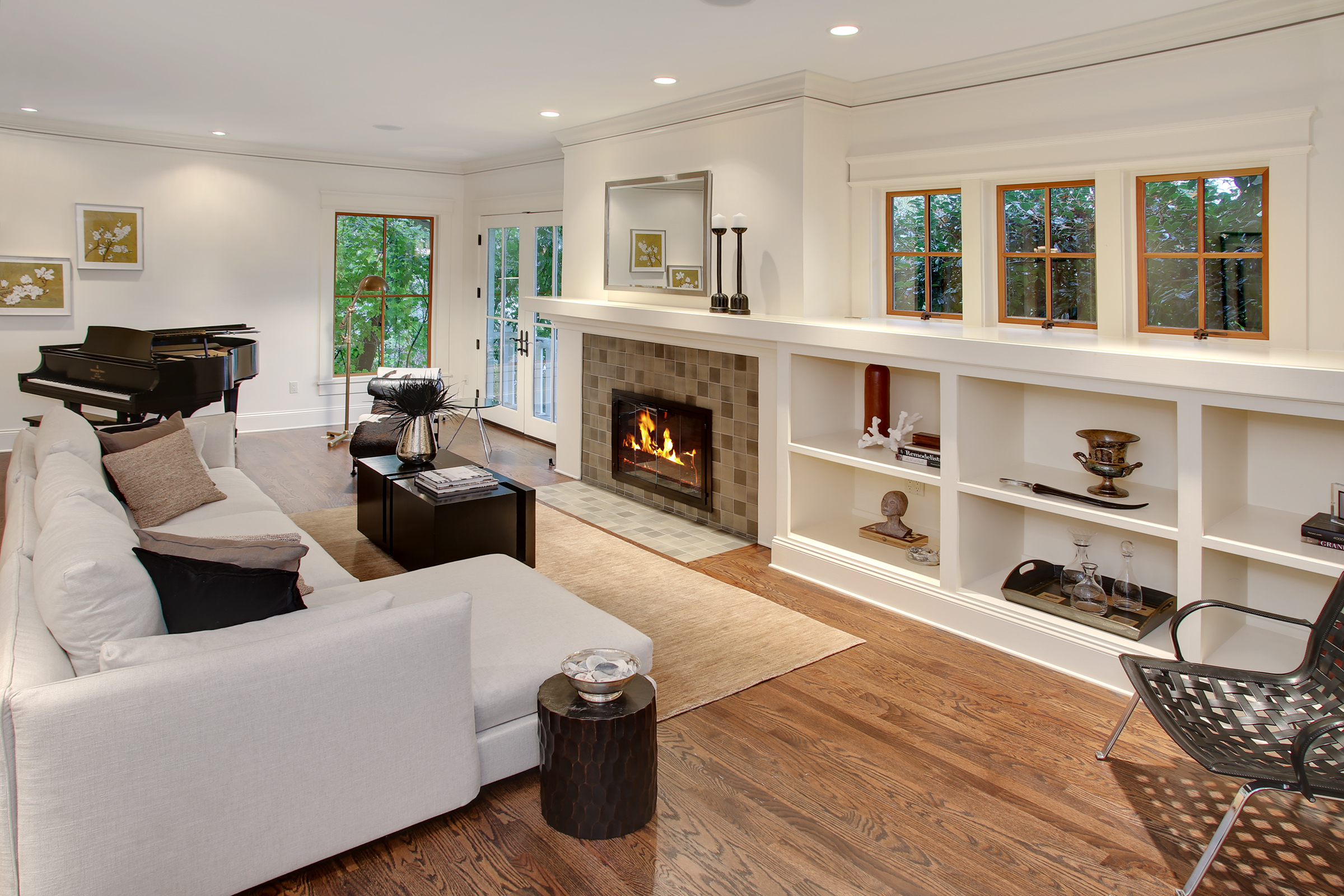 Property Photo: Formal living room with fireplace 115 Maiden Lane E  WA 98112 