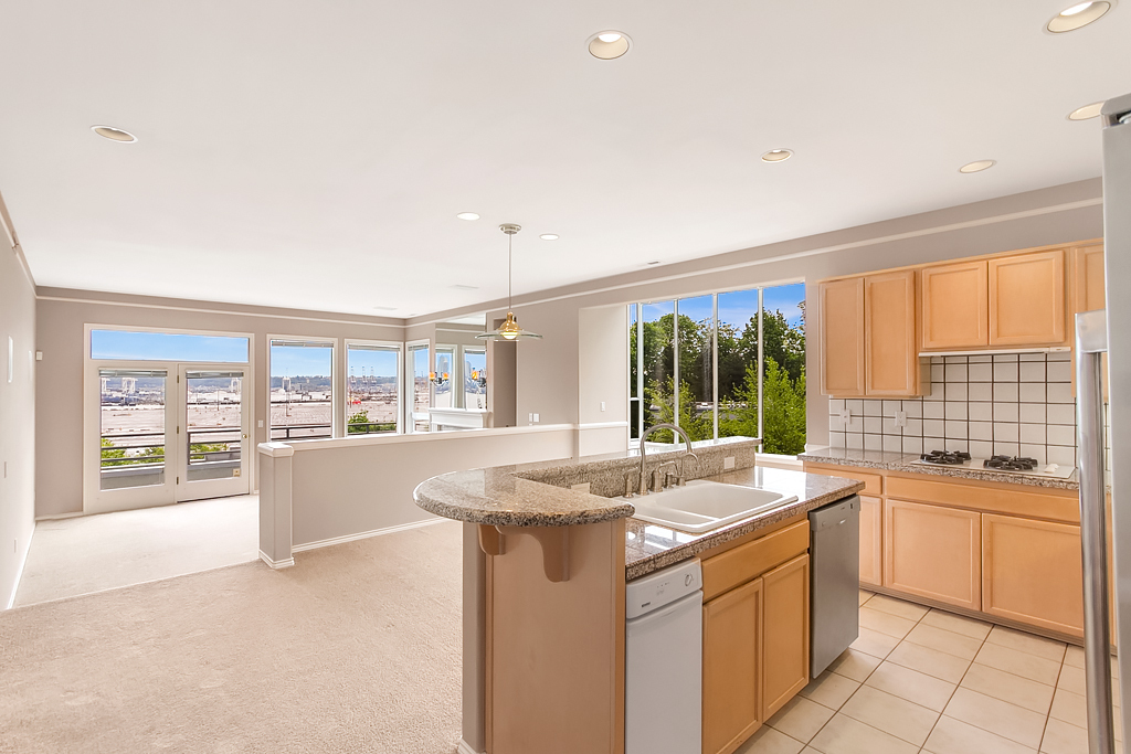 Property Photo: Top floor condo with spectacular views 2349 Harbor Ave SW 706  WA 98126 